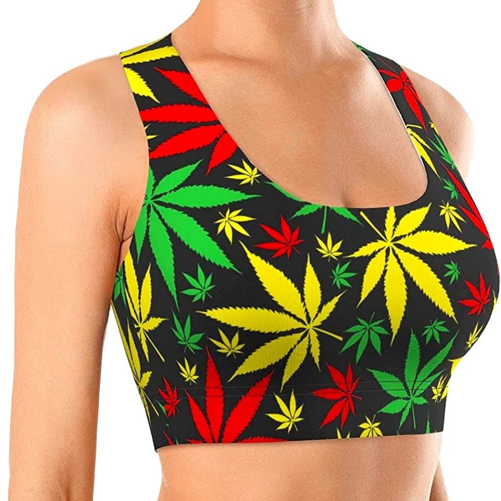 Seamless Comfortable Sports Bras for Women Longline Padded Bra Yoga Crop TankTOP